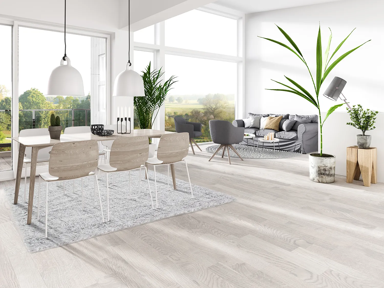 Shaggy rugs - Antuco (light grey)
