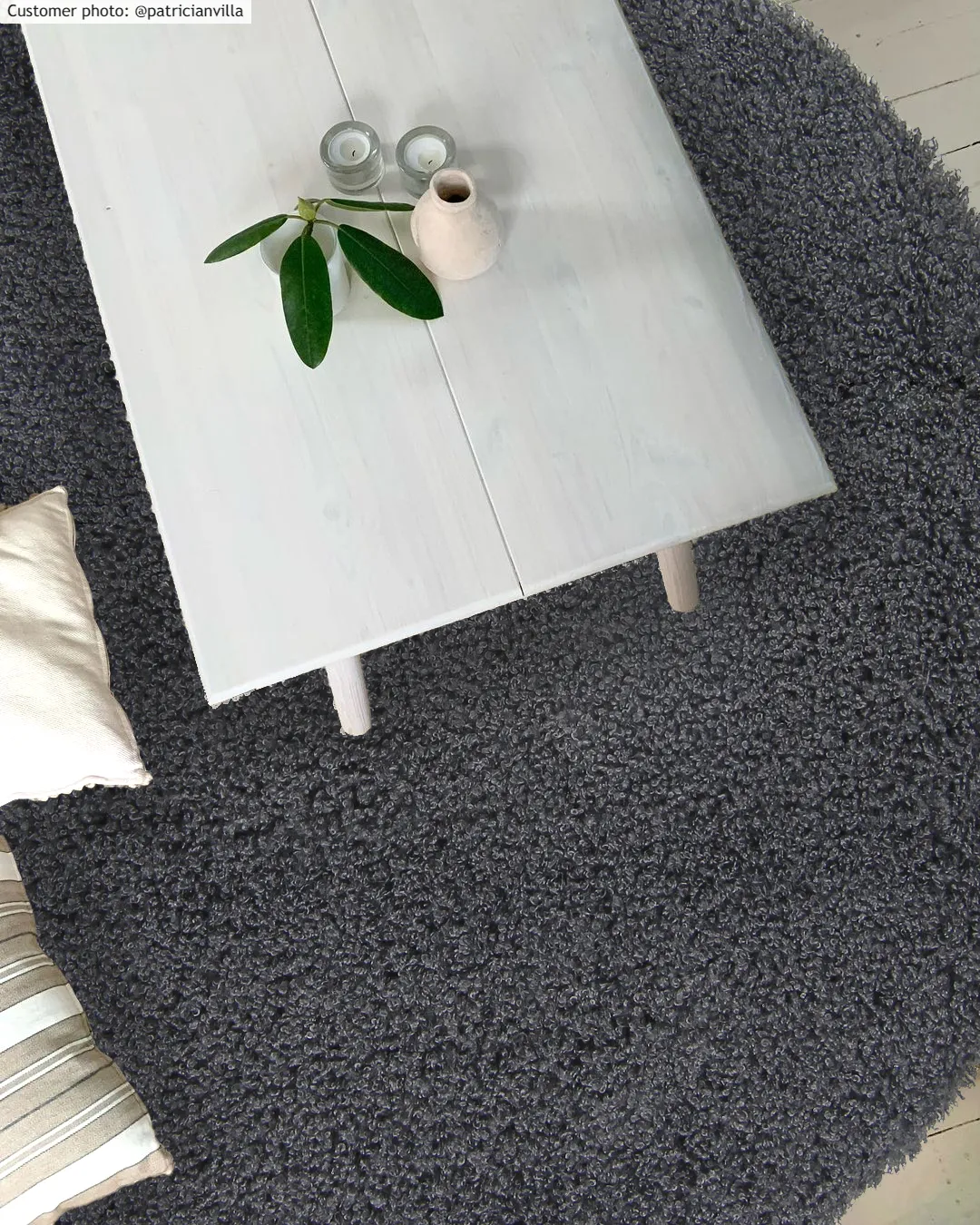 Round rugs - Antuco (dark grey)
