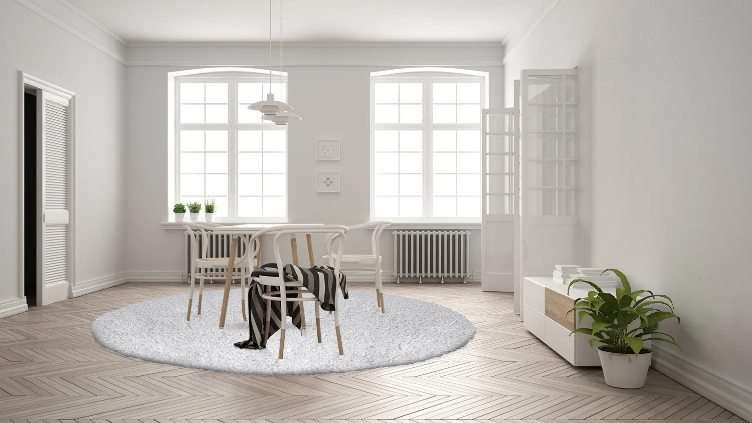 Round rugs - Antuco (light grey)