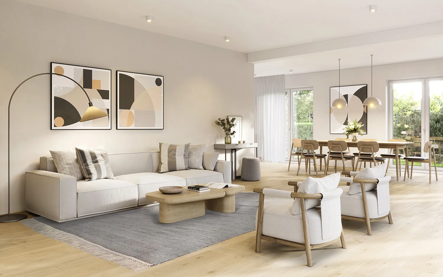 Wool rug - Bibury (light grey)
