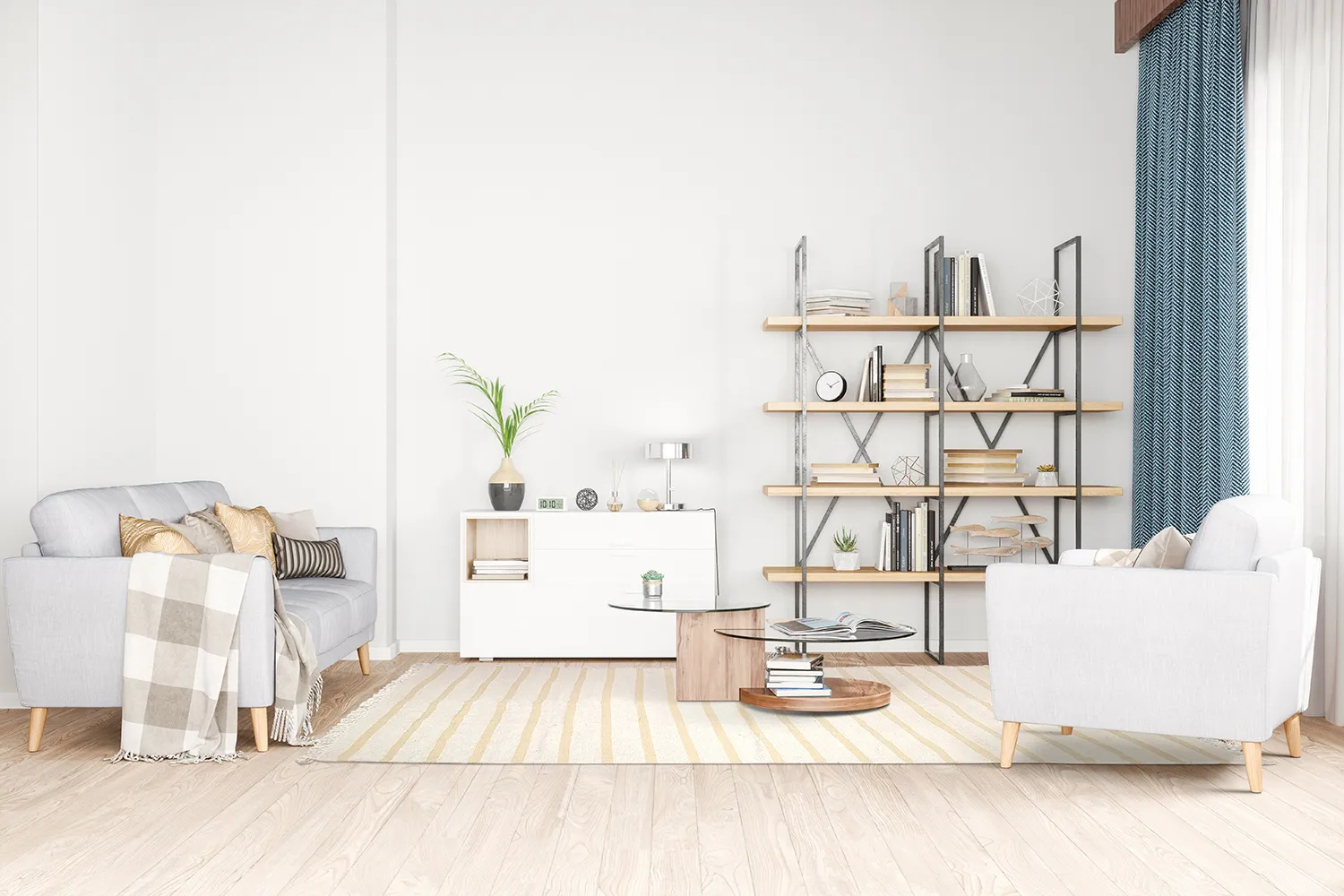 Cotton rug - Helle (yellow)
