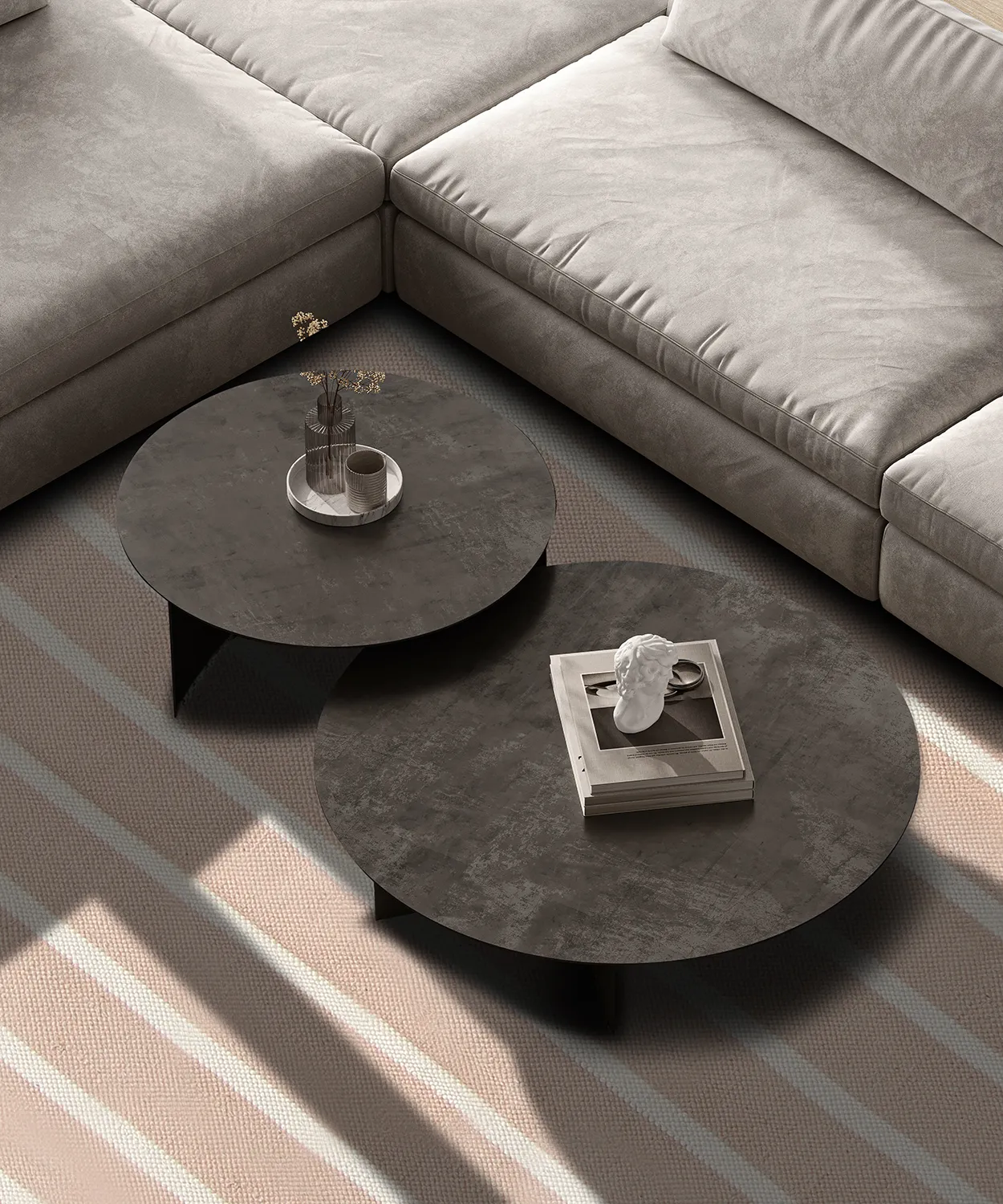 Cotton rug - Helle (pink)