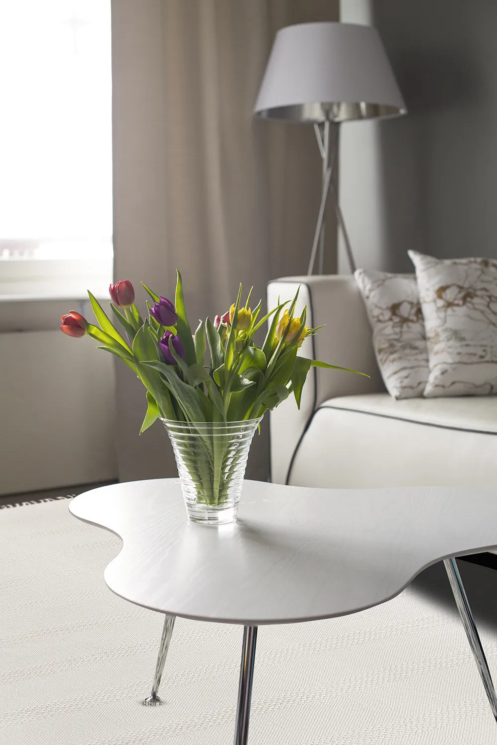 Cotton rug - Lilje (white)