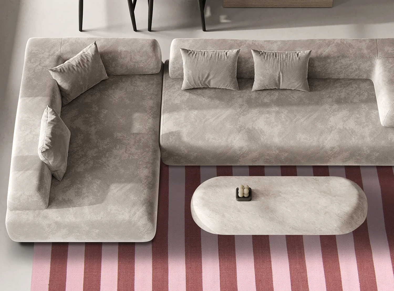 Cotton rug - Nilo (pink)