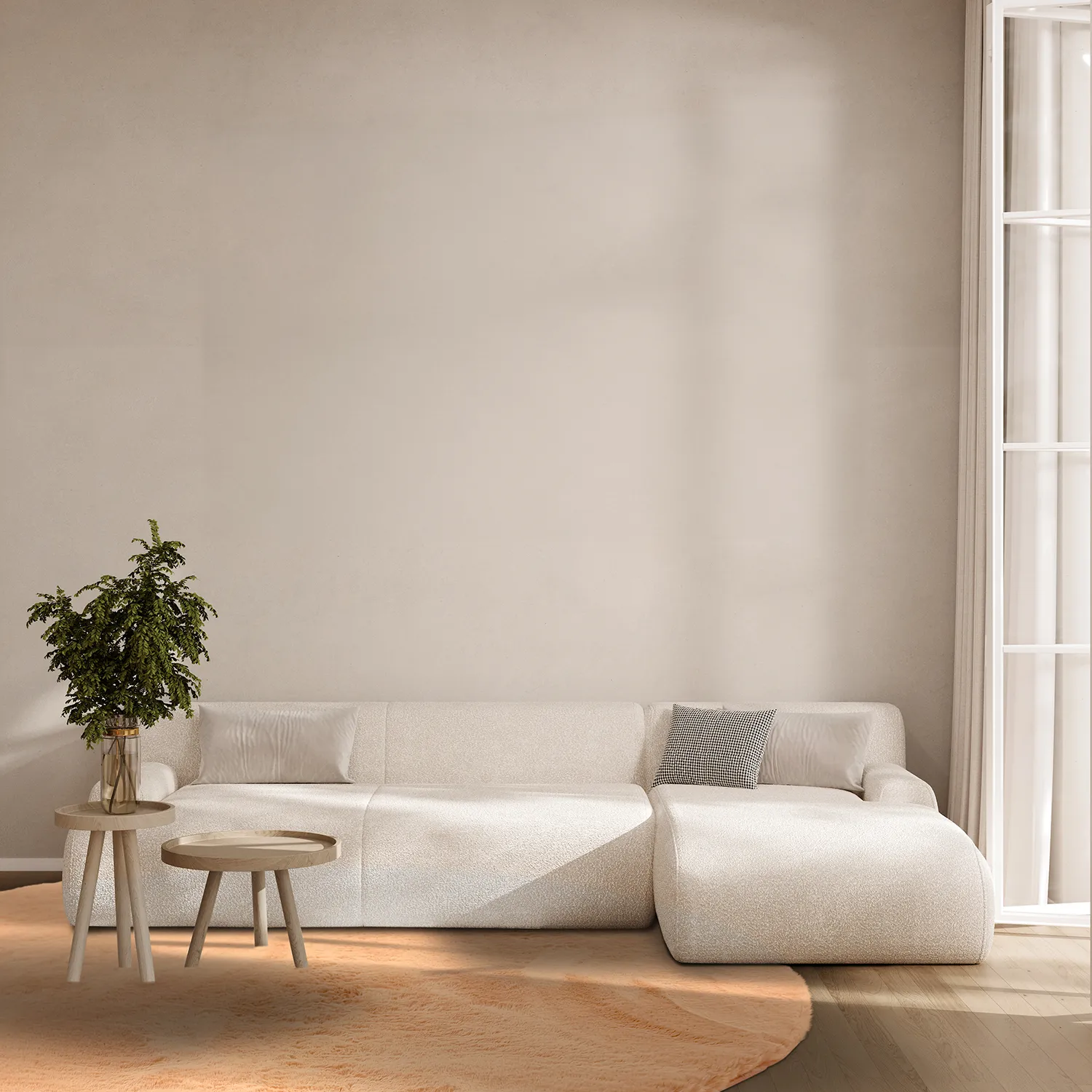 Round rugs - Cloud Super Soft (terracotta)