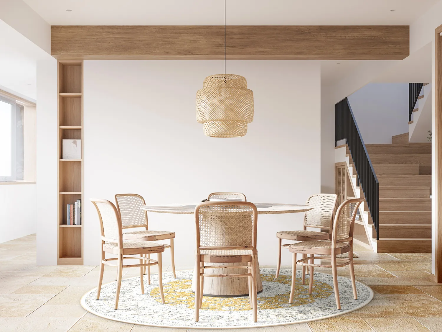 Round rug - Arabella (ochre)