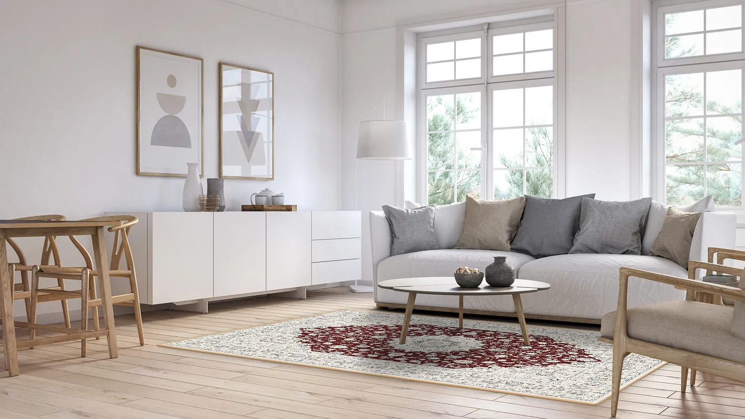 Wilton rug - Arabella (burgundy)