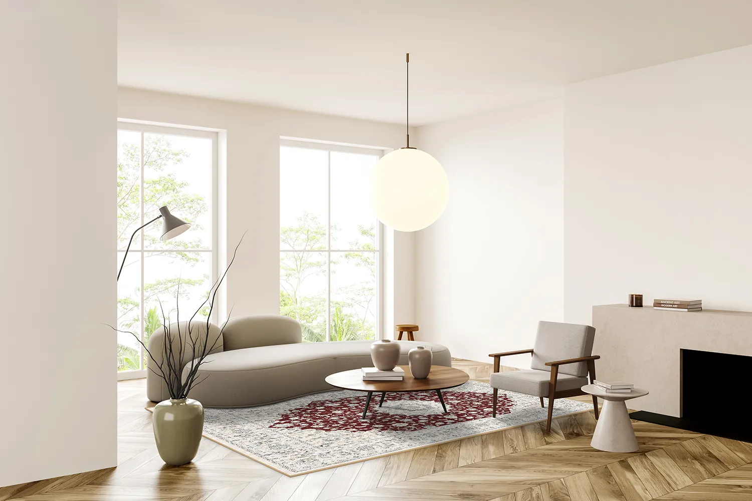 Wilton rug - Arabella (burgundy)