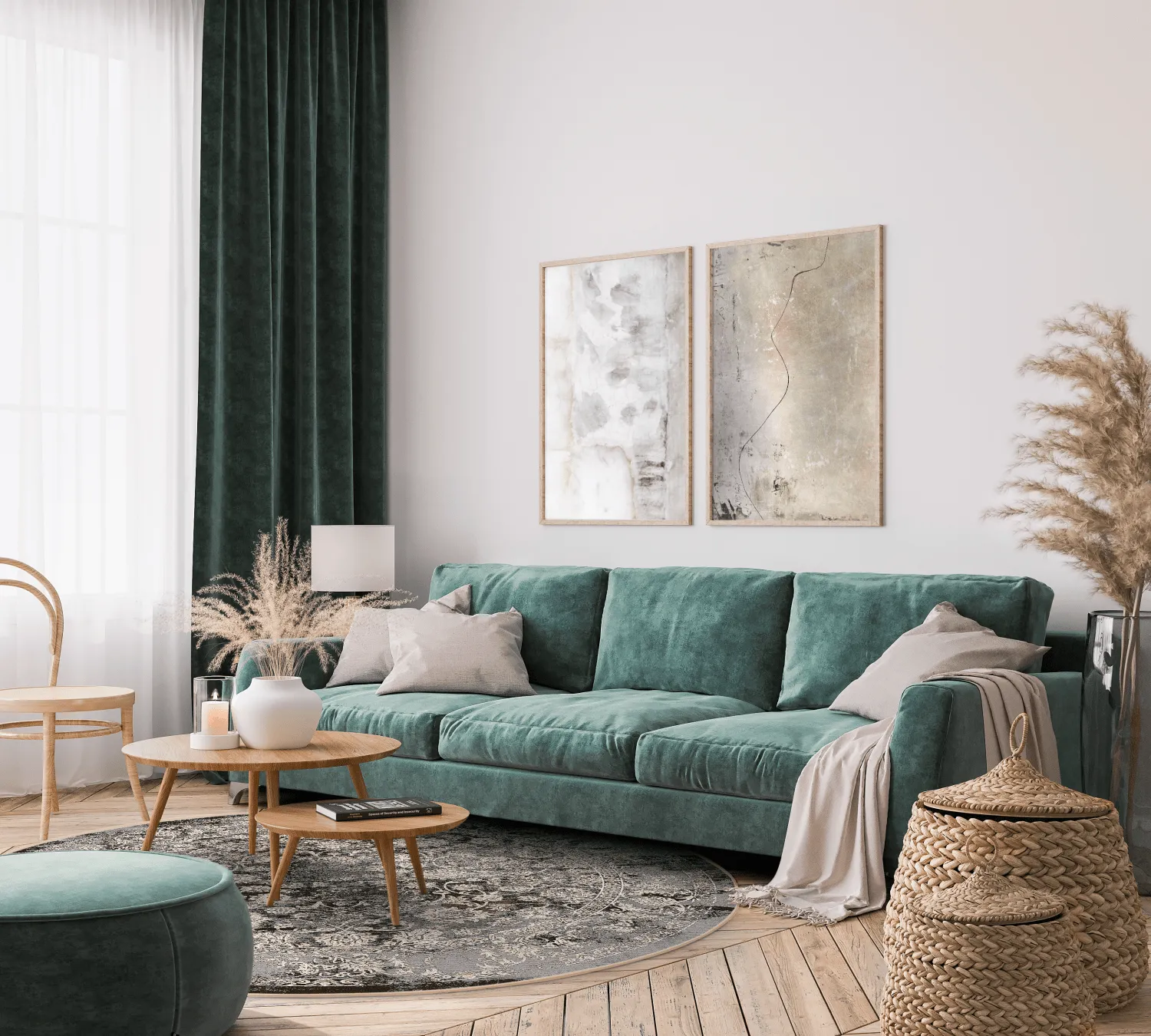 Round rug - Amaya (brown)