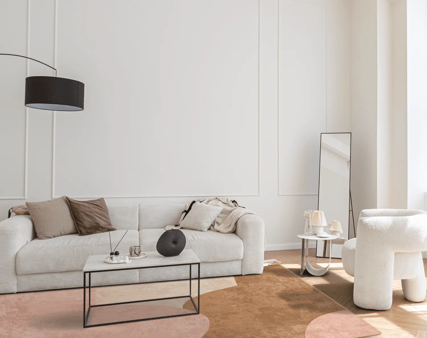 Wilton rug - Lazio (beige/pink)