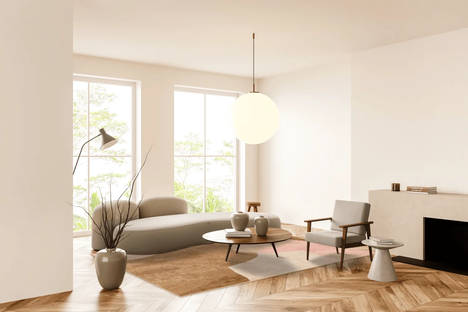 Wilton rug - Lazio (beige/pink)