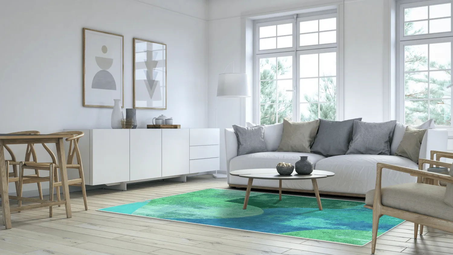 Wilton rug - Lazio (green)