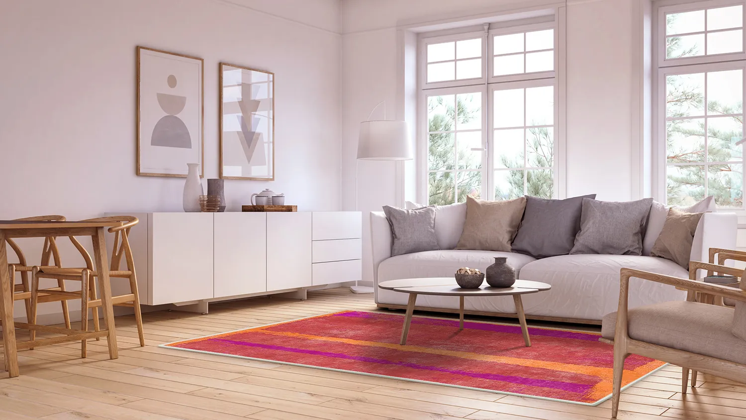 Wilton rug - Asti (red)