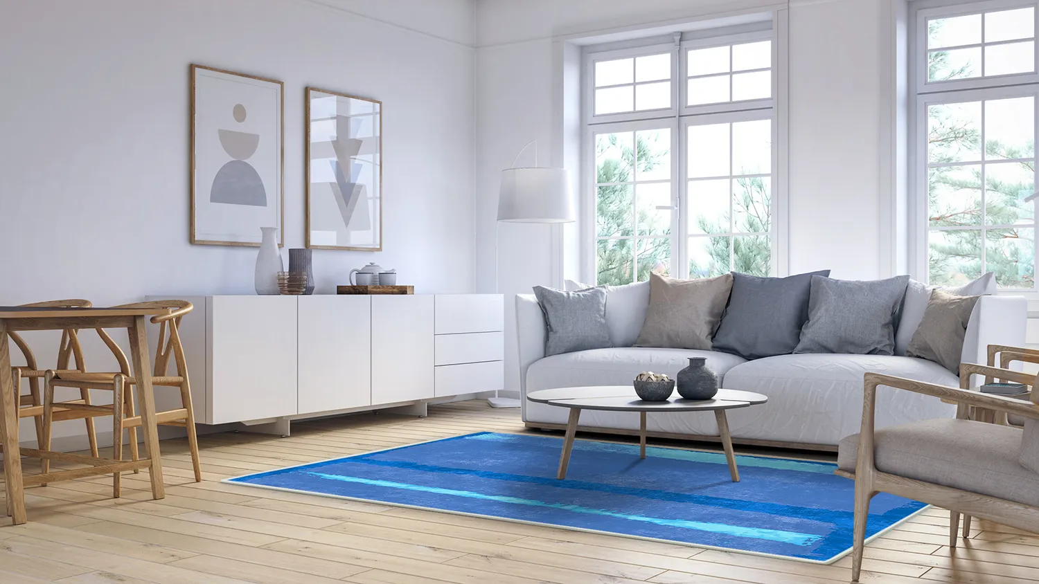 Wilton rug - Asti (blue)