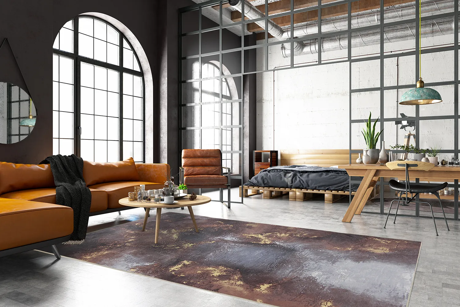 Wilton rug - Sanza (grey/multi)