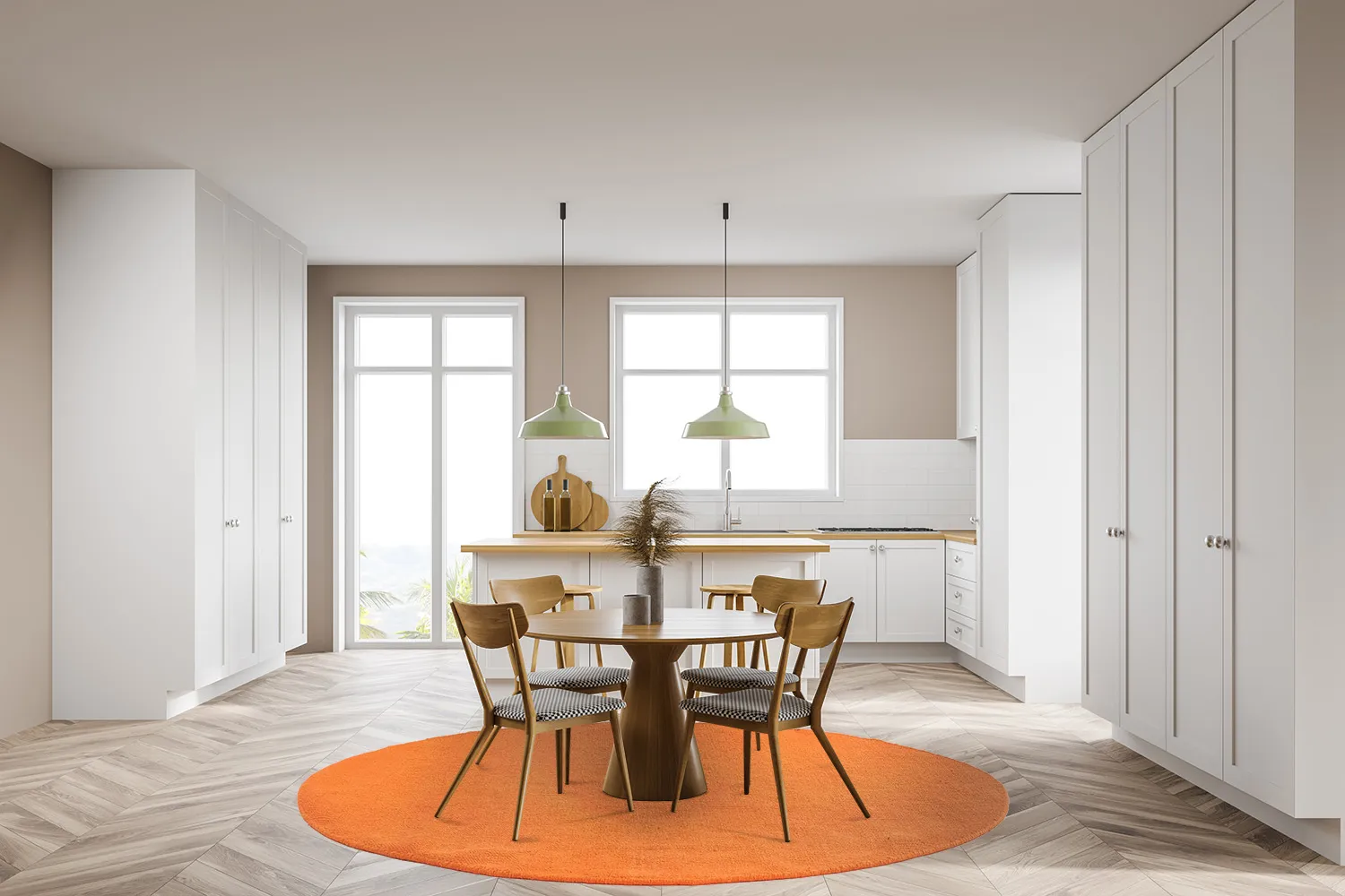 Round rug - Hamilton (Orange Peel)