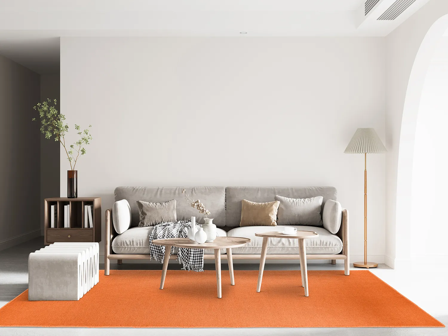 Wool rug - Hamilton (Orange Peel)