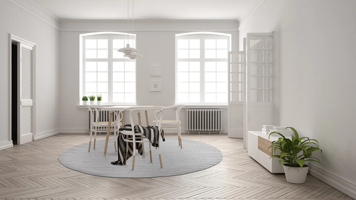 Round rug - Hamilton (Grey)