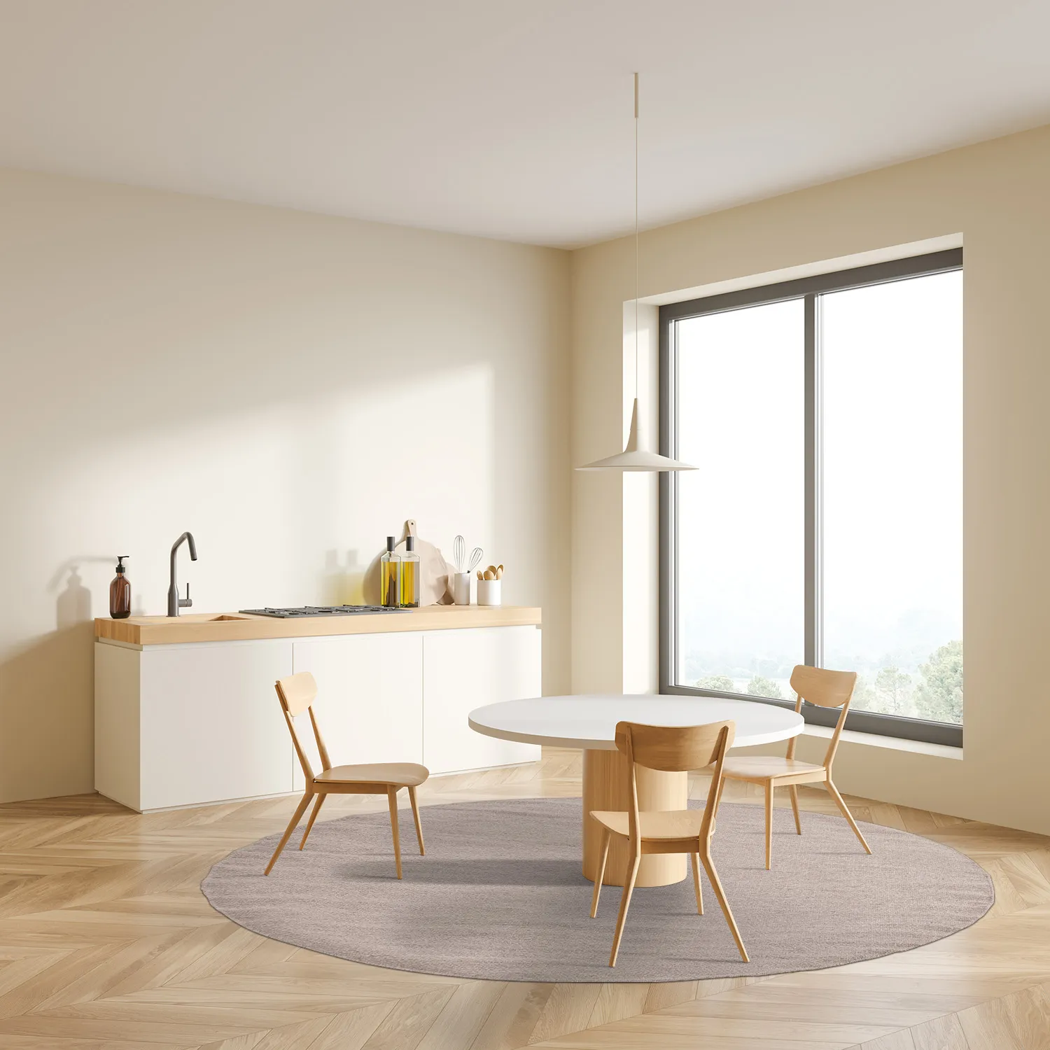 Round rug - Hamilton (Silver Grey)