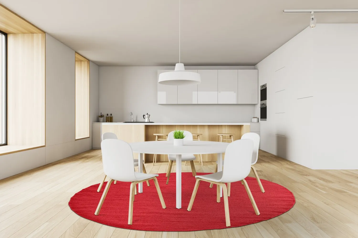 Round rug - Hamilton (Flame Scarlet)