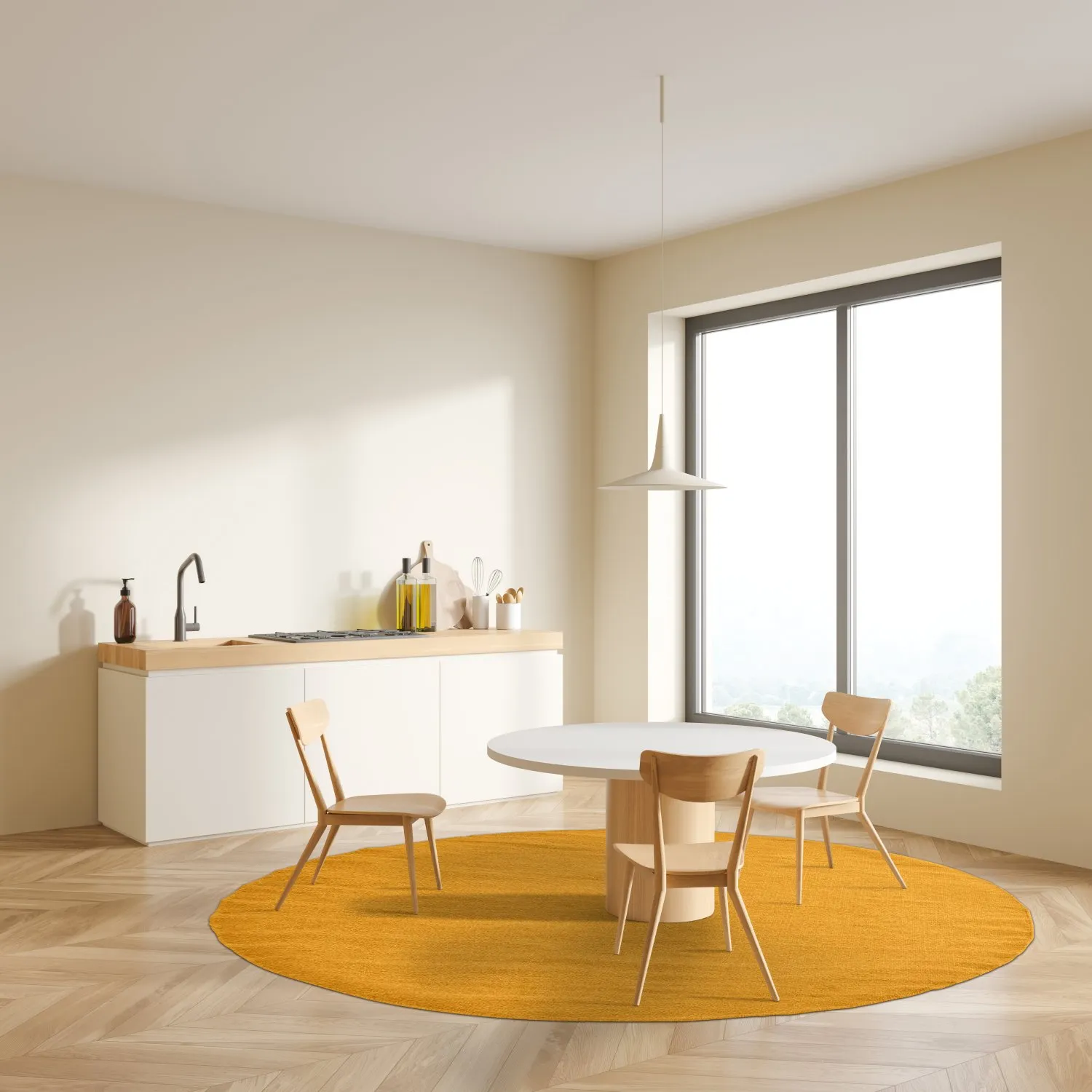 Round rug - Hamilton (Saffron)