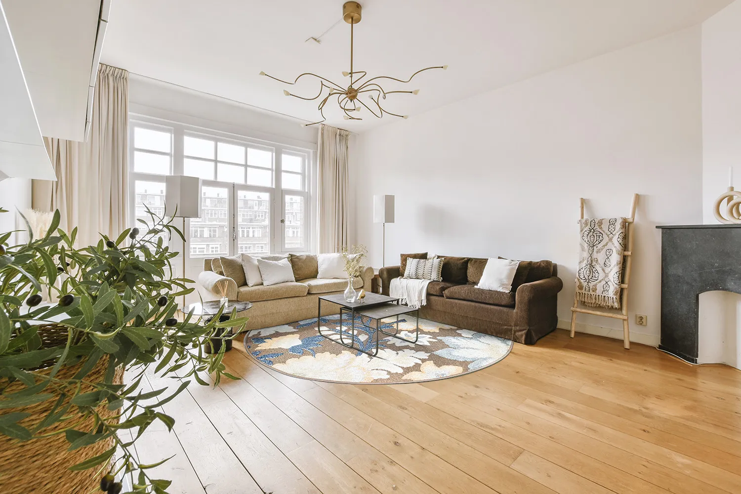 Round rug - Indoor/Outdoor Lucca (multi)