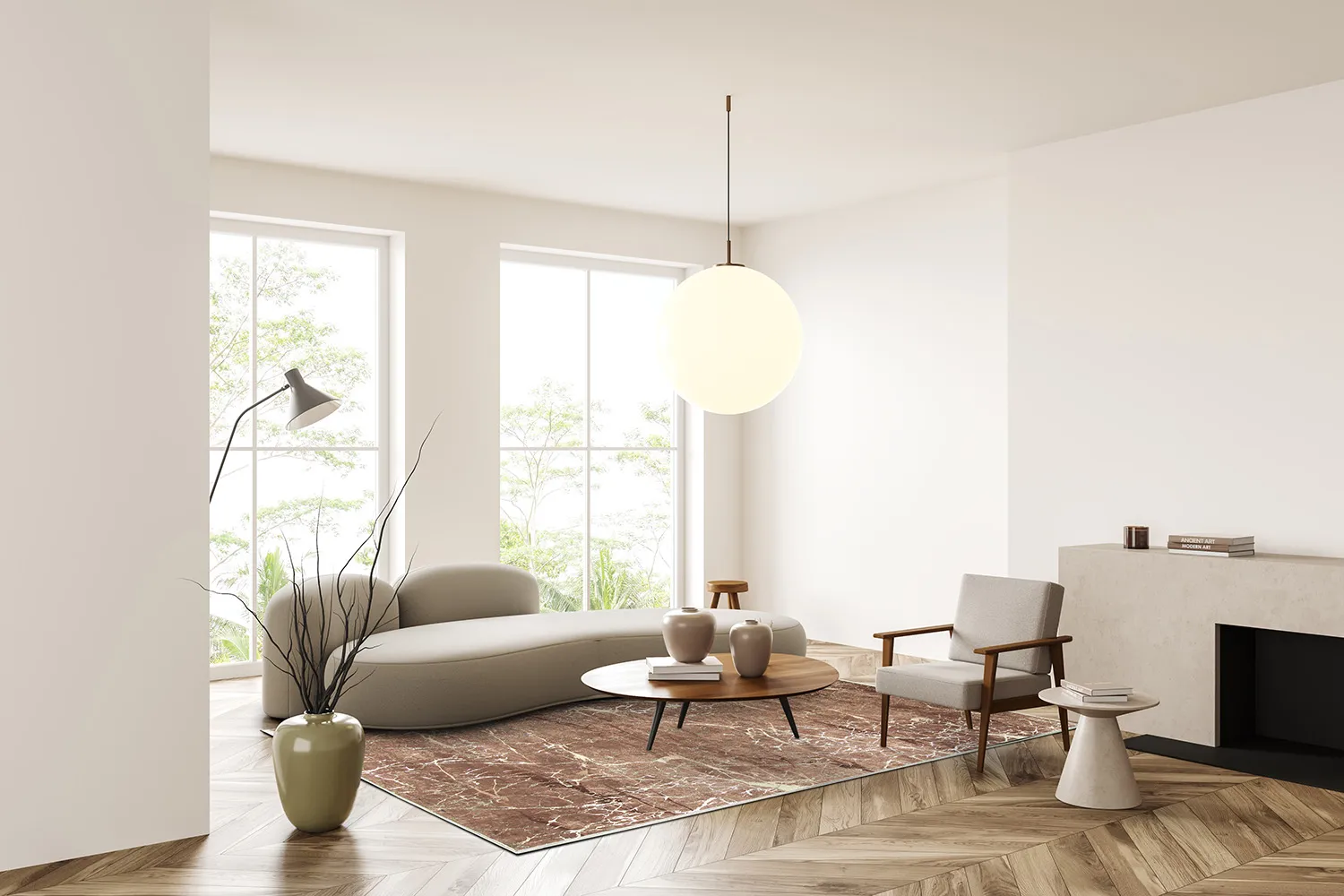 Wilton rug - Alden (brown/gold)