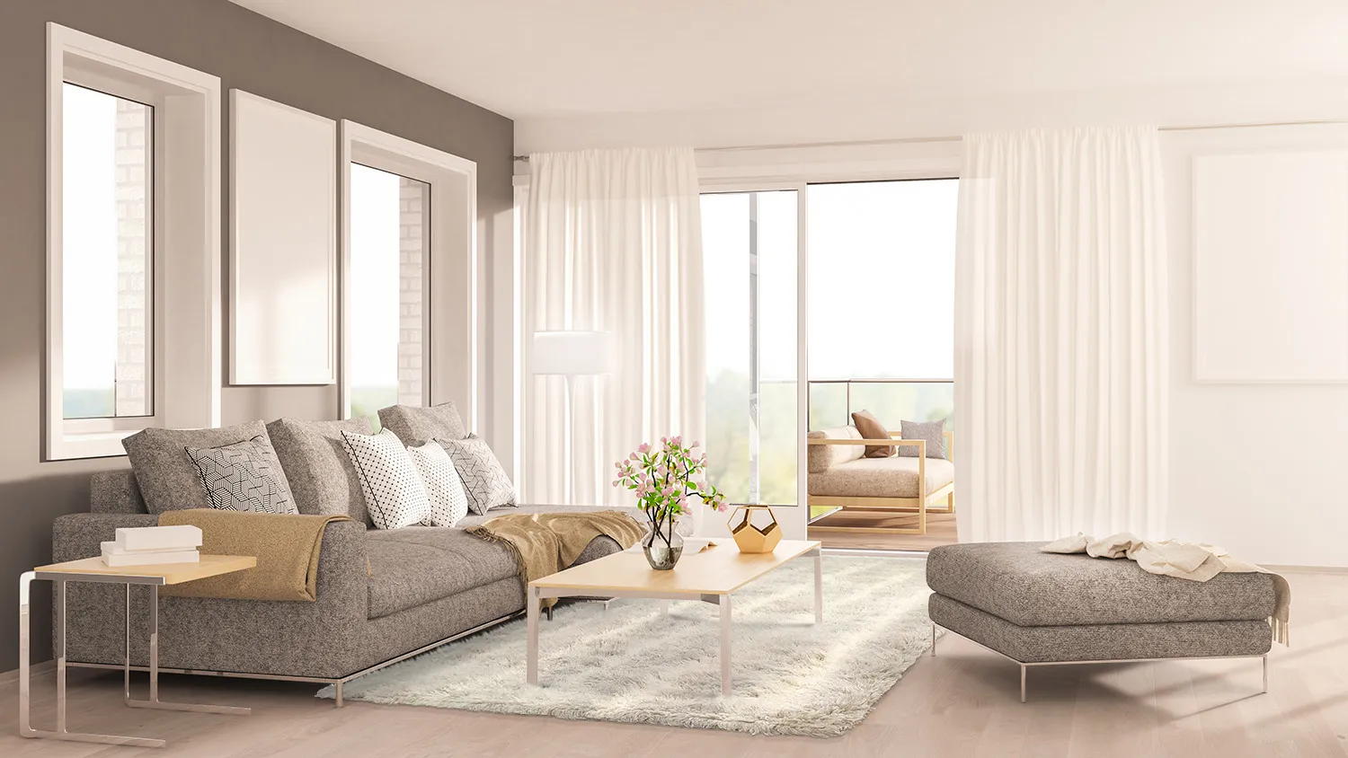 Wool rug - Ives (beige)