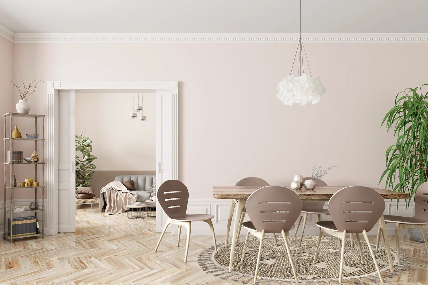Round rug - Indoor/Outdoor Lennon (beige)