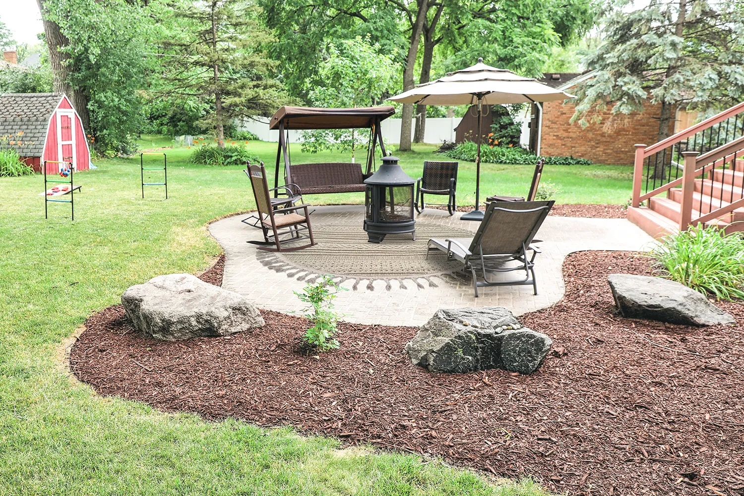 Round rug - Indoor/Outdoor Athena (beige)