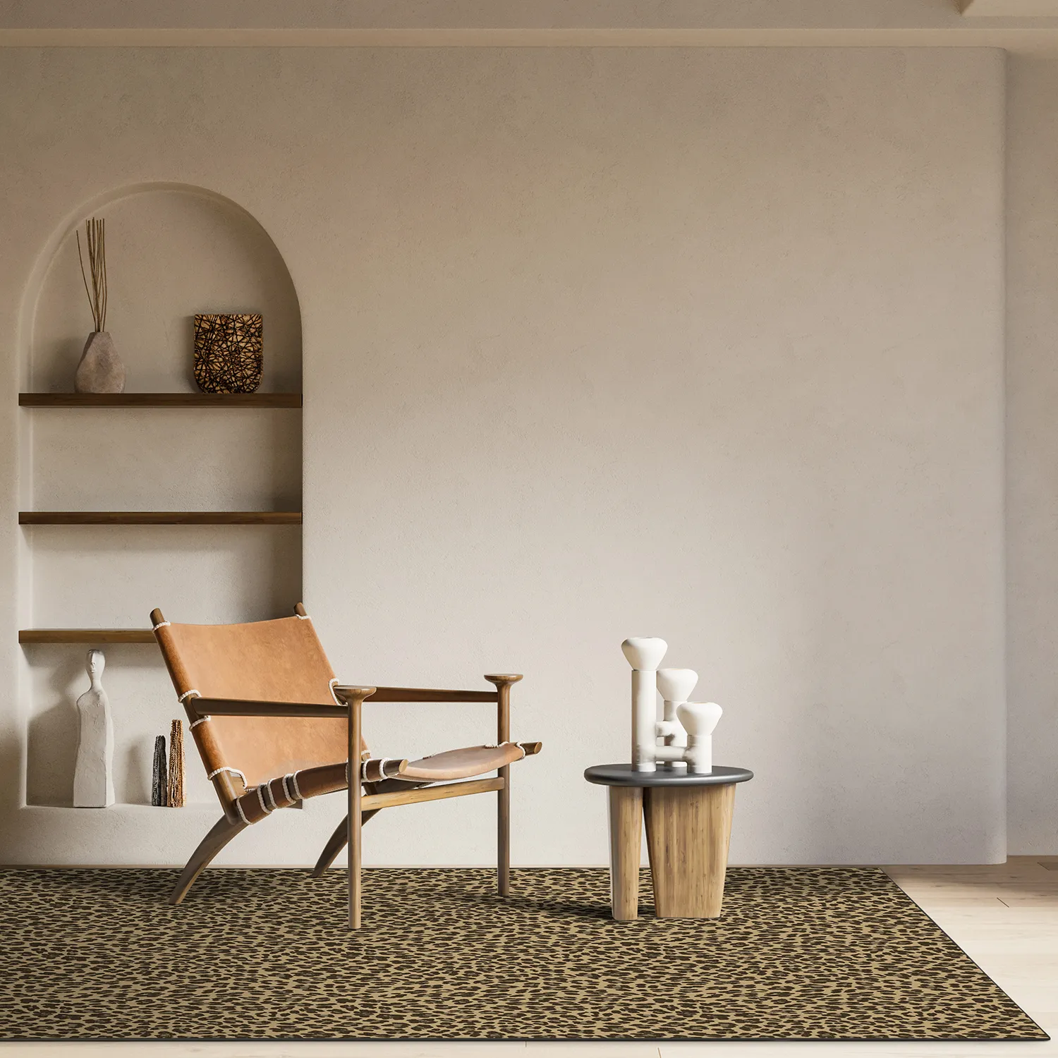 Wilton rug - Leopard (brown)