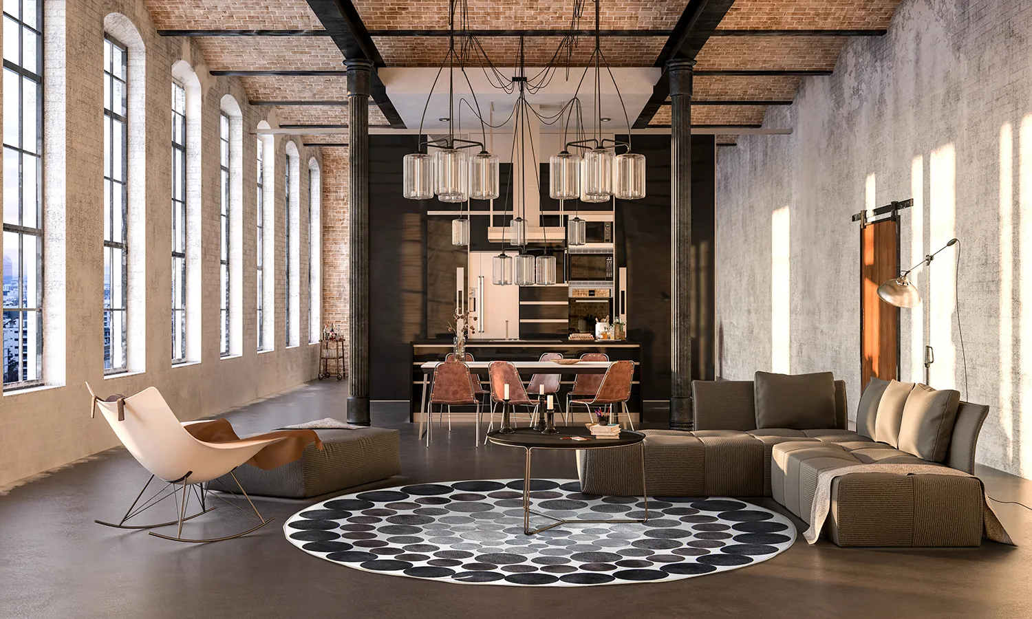 Round rug - Marineo (anthracite)