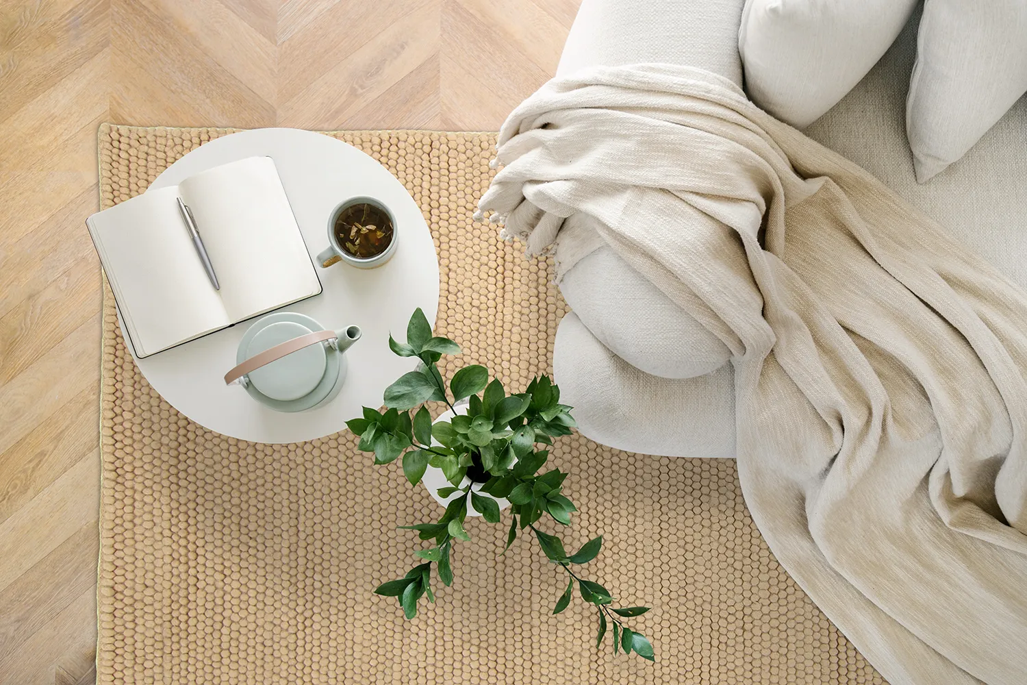 Wool rug - Avafors Wool Bubble (sand)