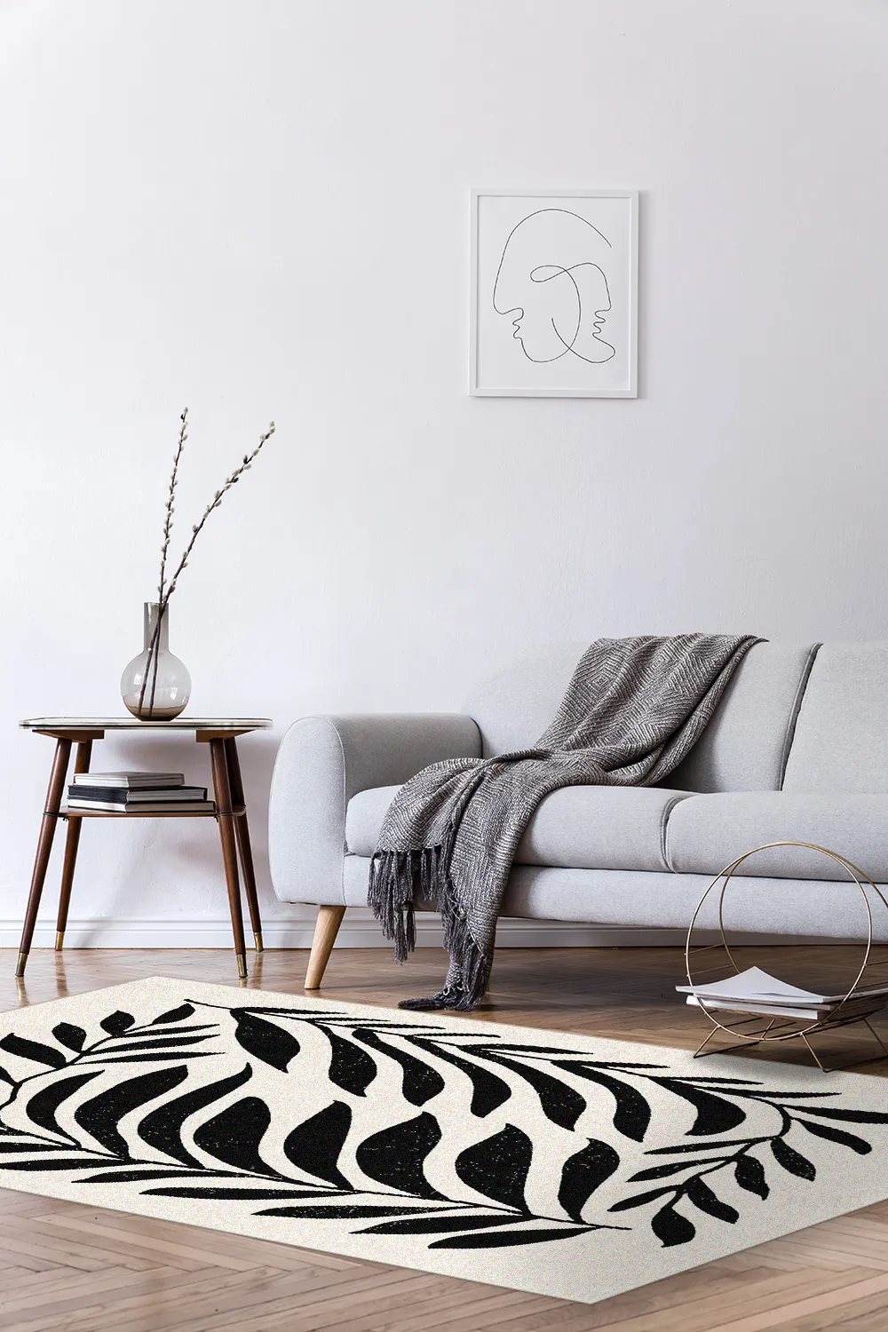Wilton rug - Betty (beige/black)