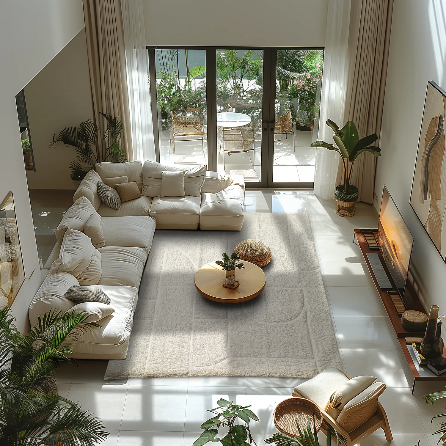 Shaggy rugs - Cremona Natural Cotton Shaggy (offwhite)