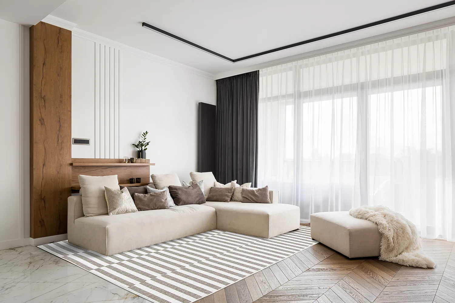 Indoor/Outdoor rug - Otto (beige)