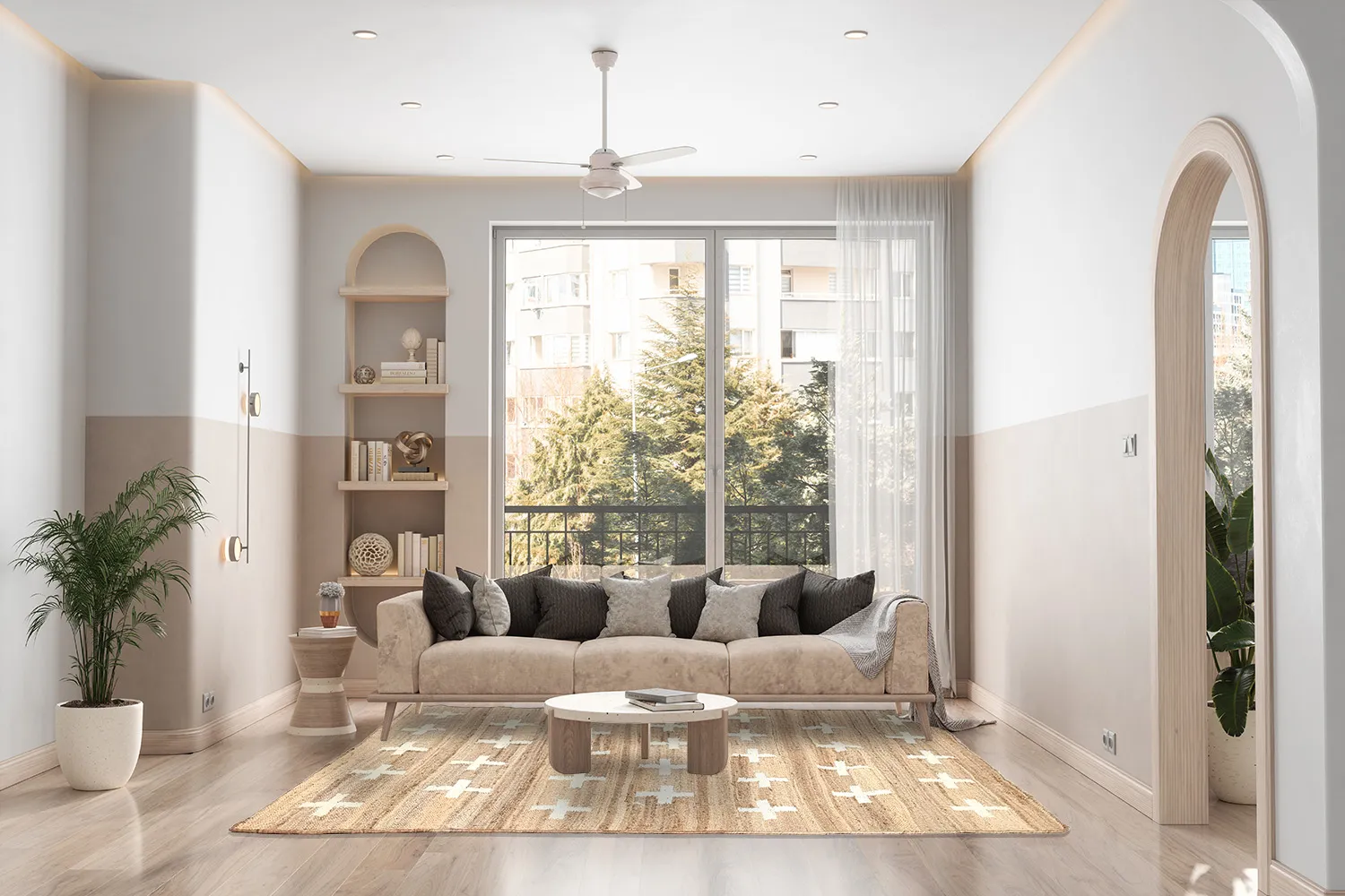 Wool rug - Palma (beige)