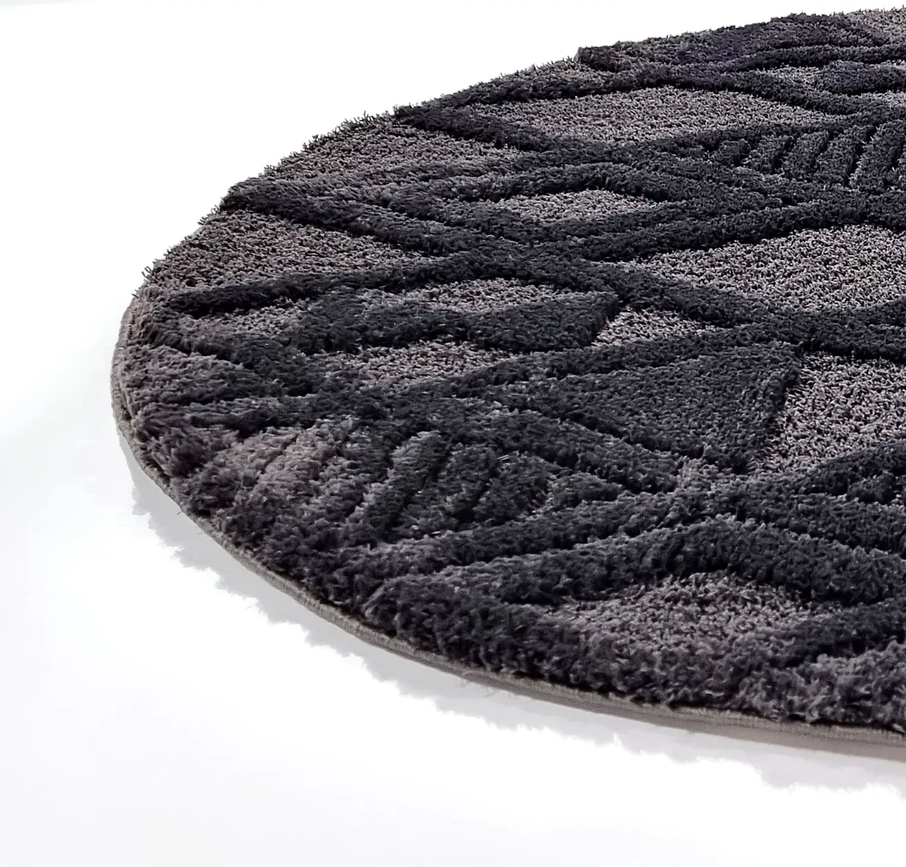 Round rugs - Rostock (black)