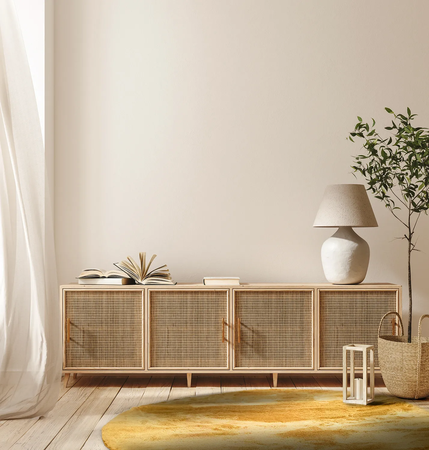 Round rugs - Aranga Super Soft Fur (ochre)