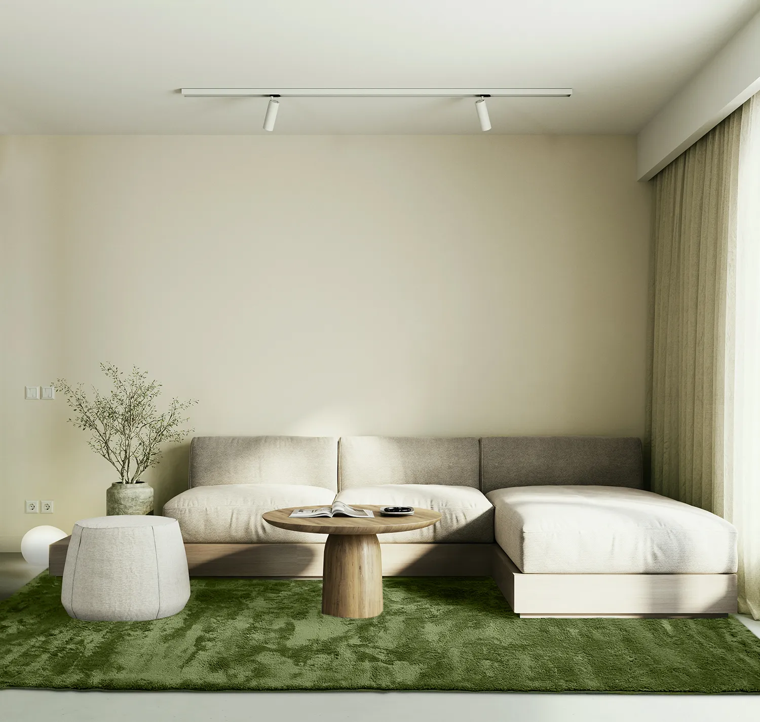 Shaggy rugs - Aranga Super Soft Fur (olive)