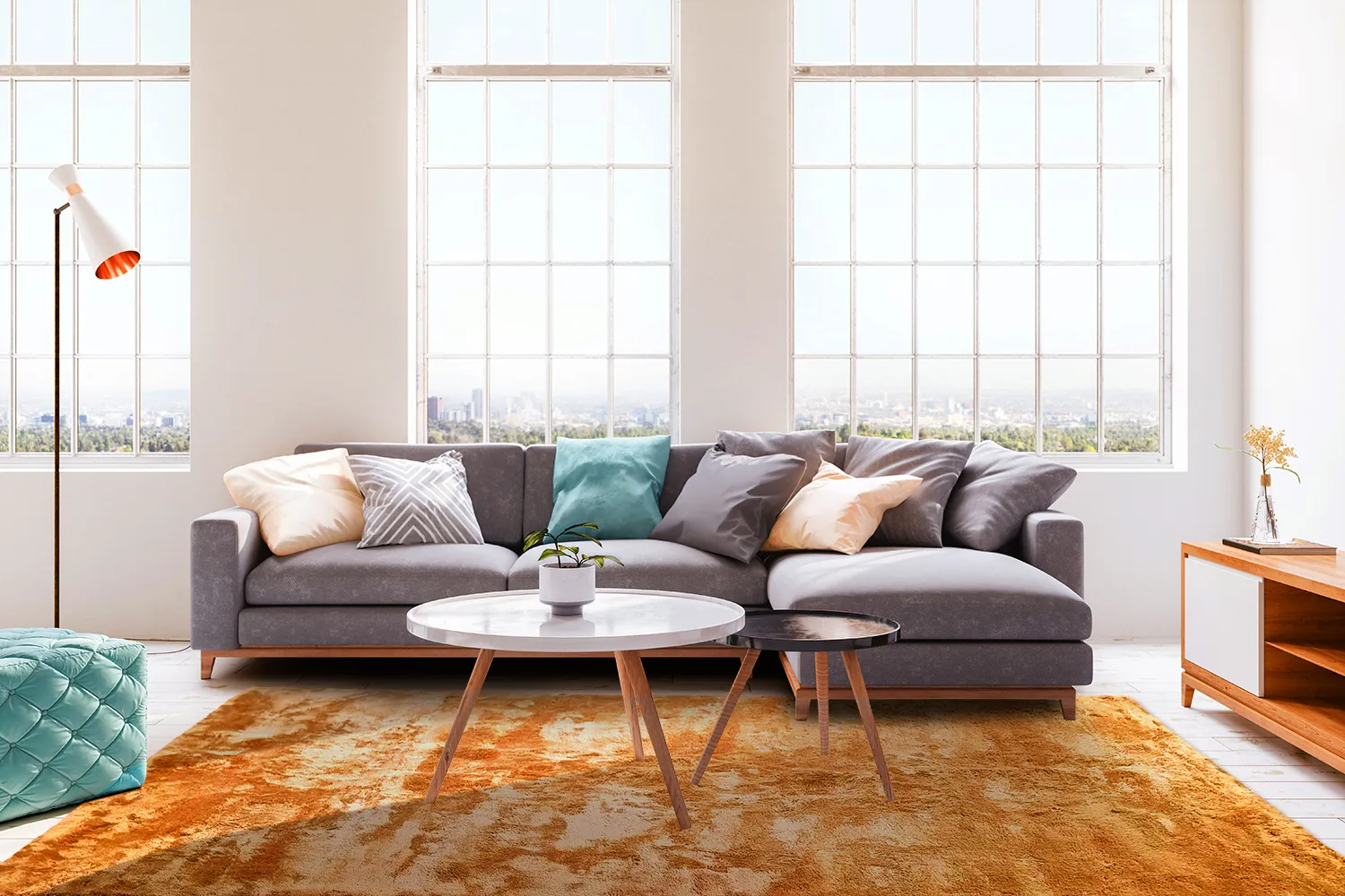 Shaggy rugs - Aranga Super Soft Fur (orange)