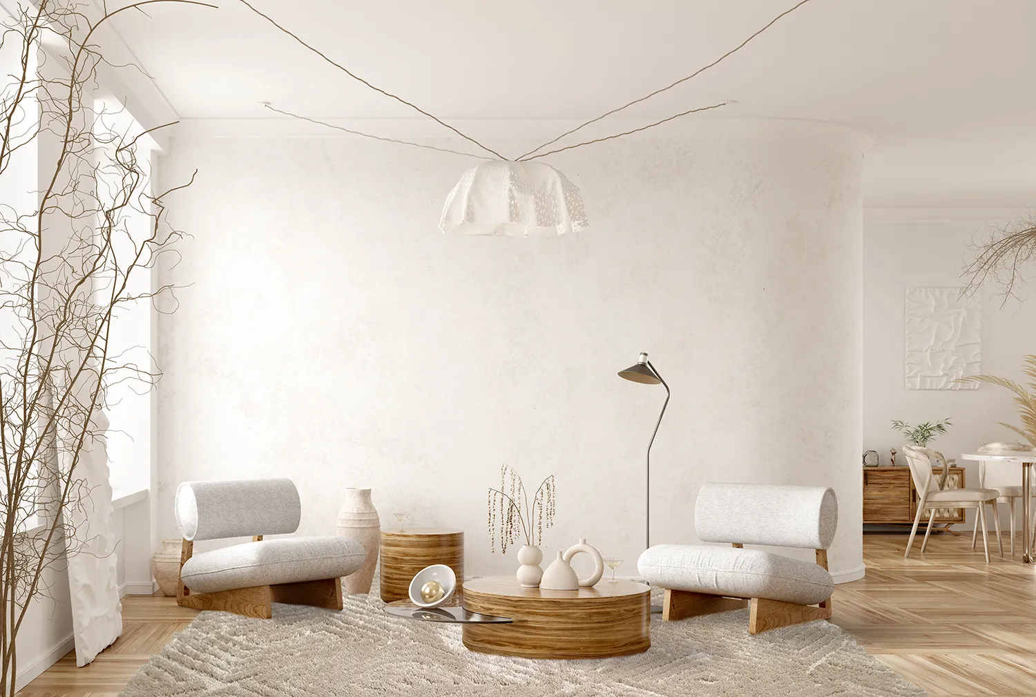 Shaggy rugs - Monti (beige)
