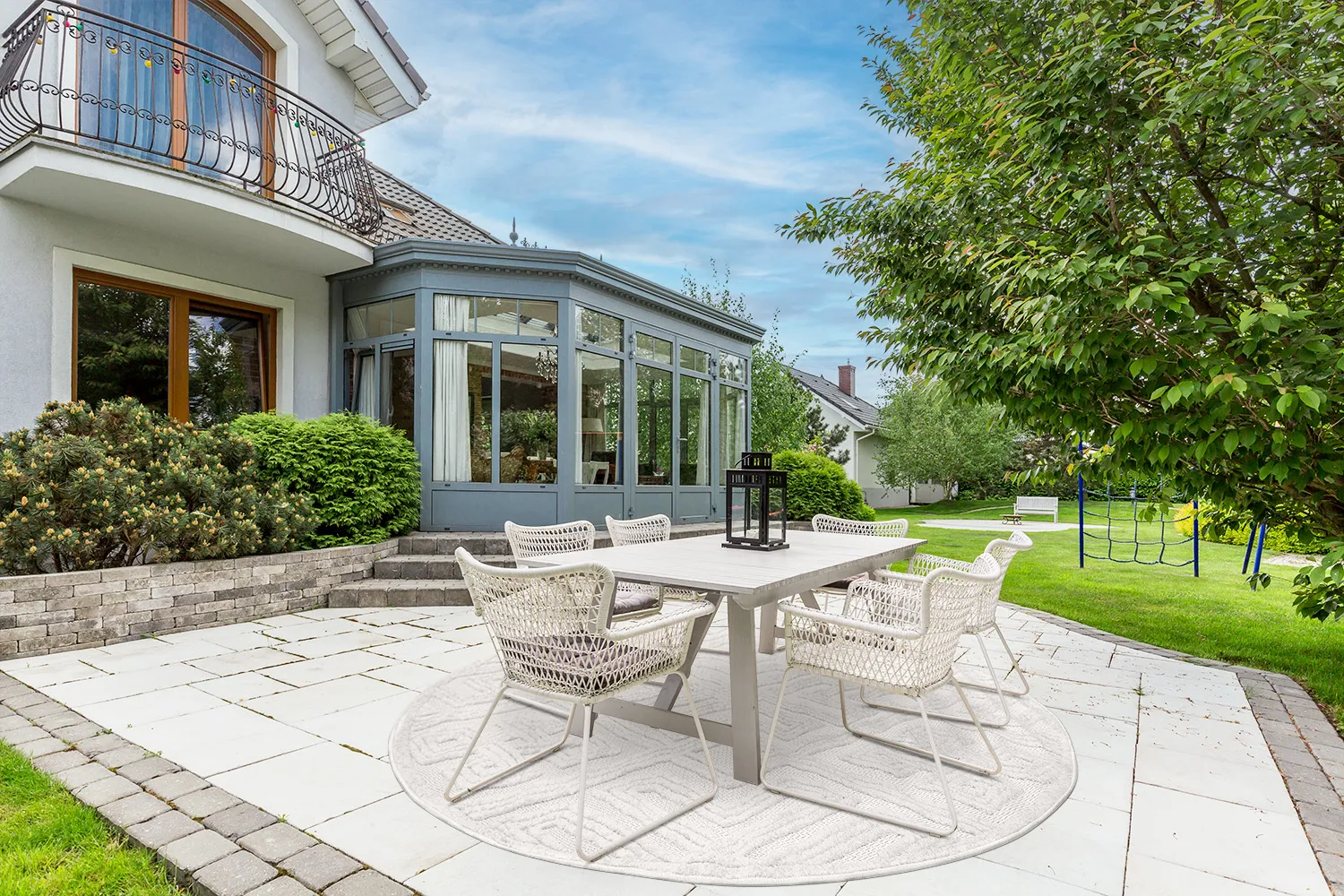 Round rug - Indoor/Outdoor Shirley (cream)