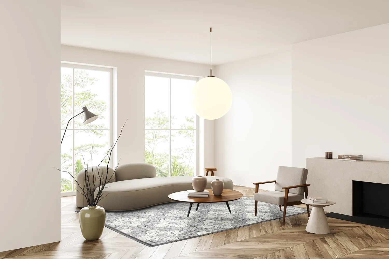 Shaggy Indoor-Outdoor - Hampton (grey)