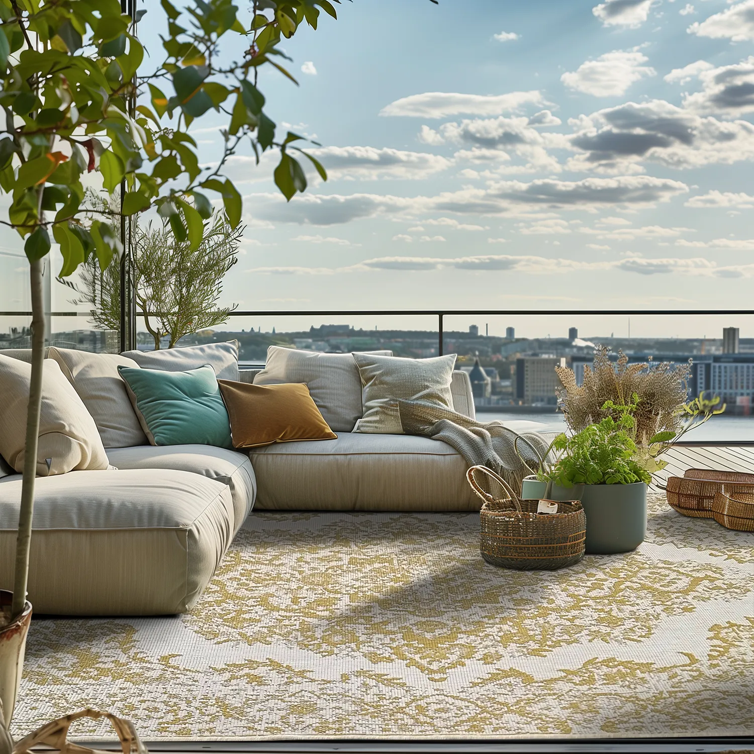 Indoor/Outdoor rug - Boyd (yellow)