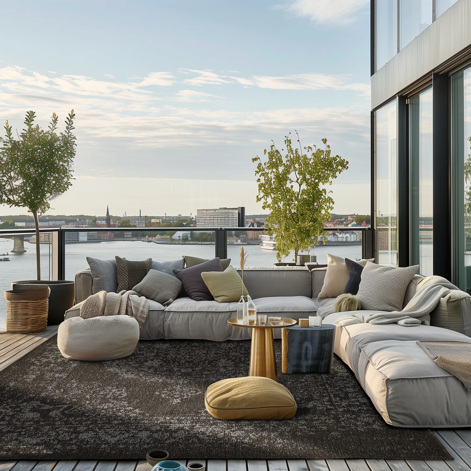 Indoor/Outdoor rug - Ellstin (black)
