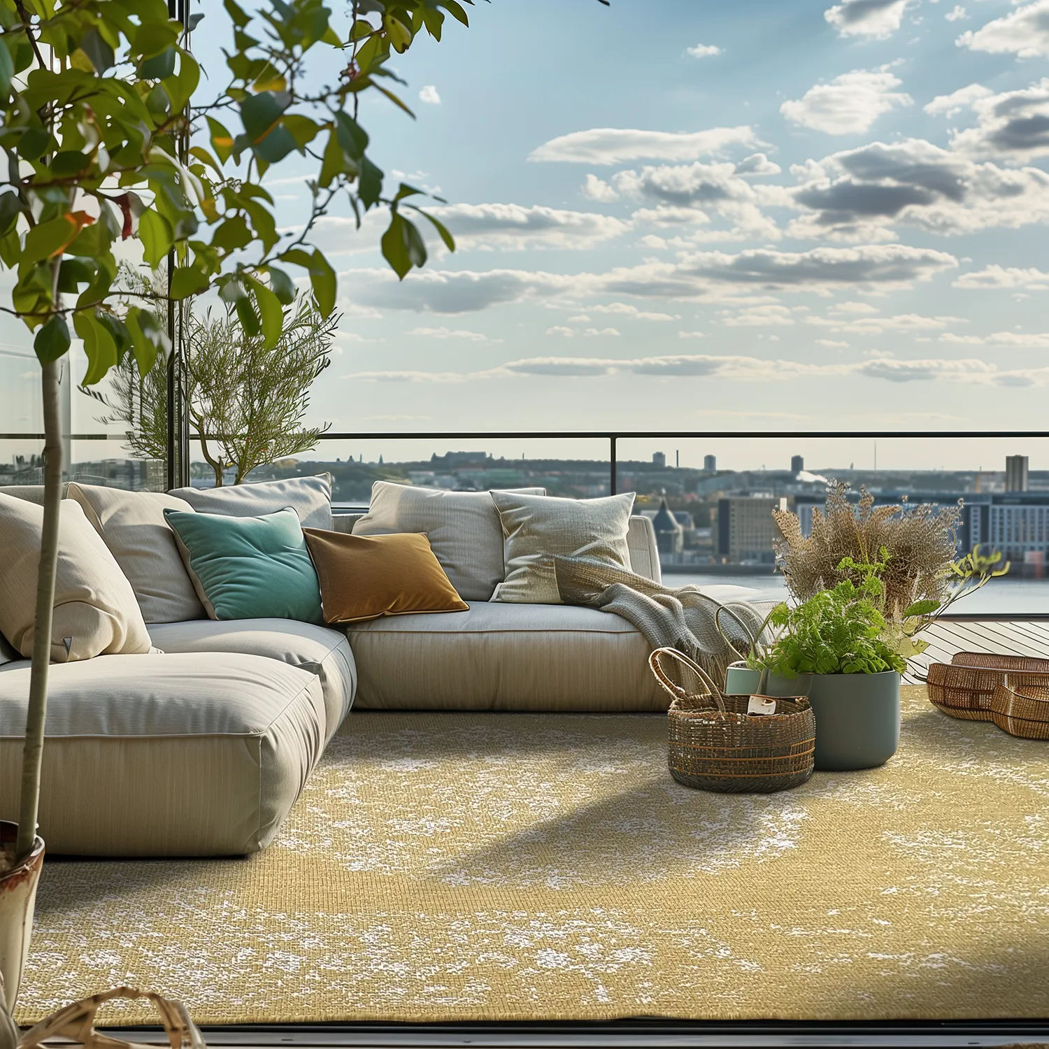 Indoor/Outdoor rug - Ellstin (yellow)