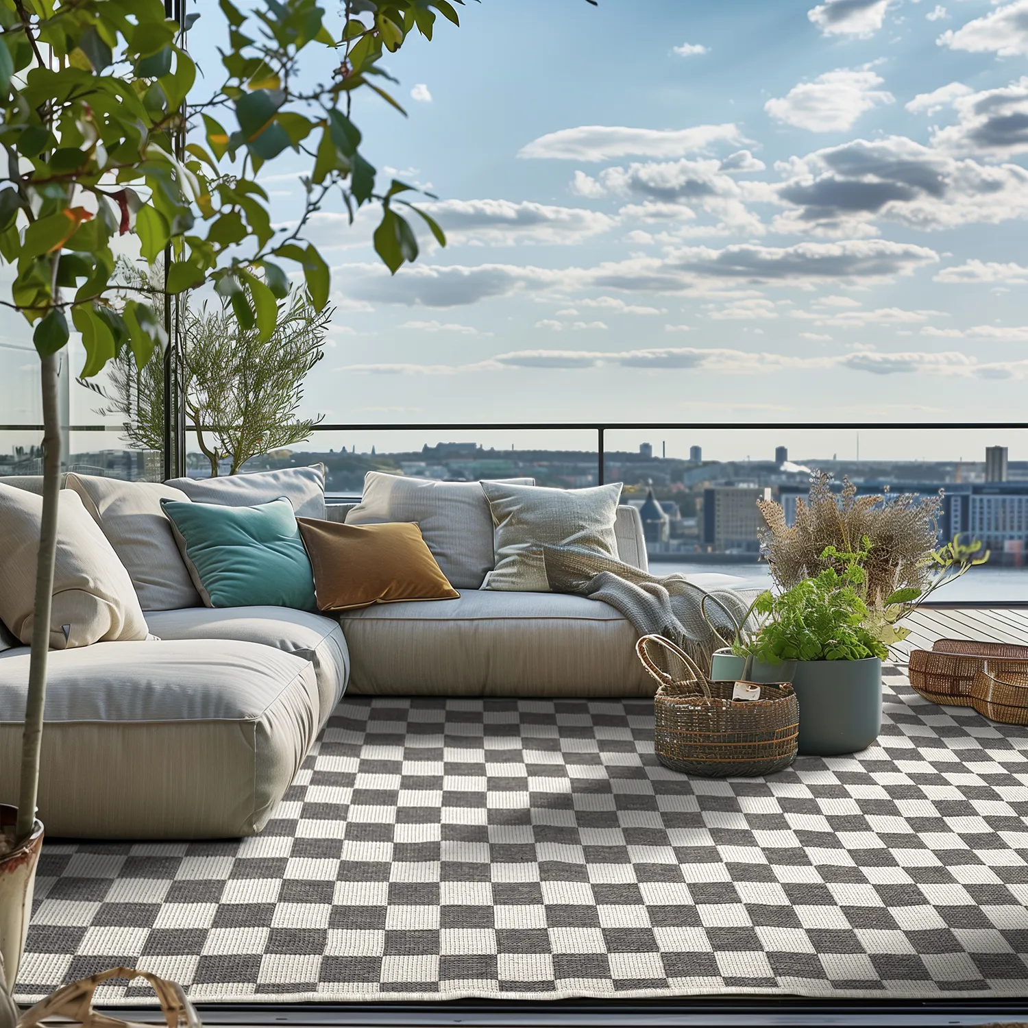 Indoor/Outdoor rug - Lucida (black)