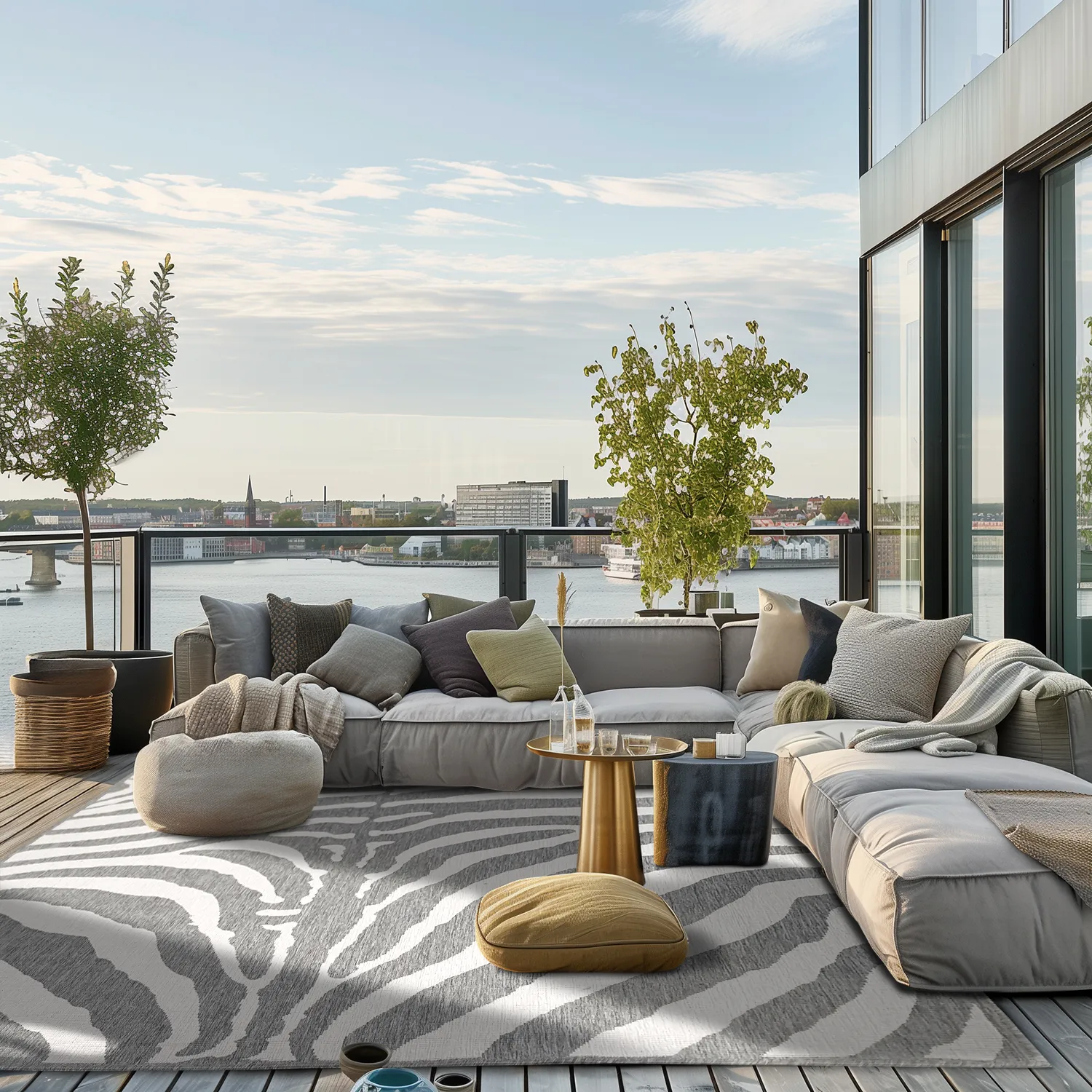 Indoor/Outdoor rug - Winona (gray)
