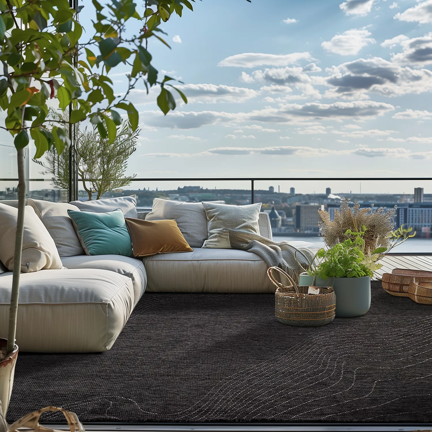 Indoor/Outdoor rug - Zelmare (black)